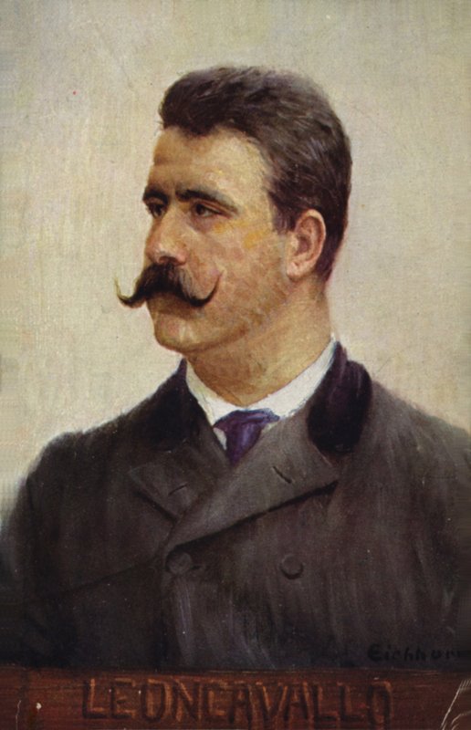 Portræt af Ruggero Leoncavallo af Italian School