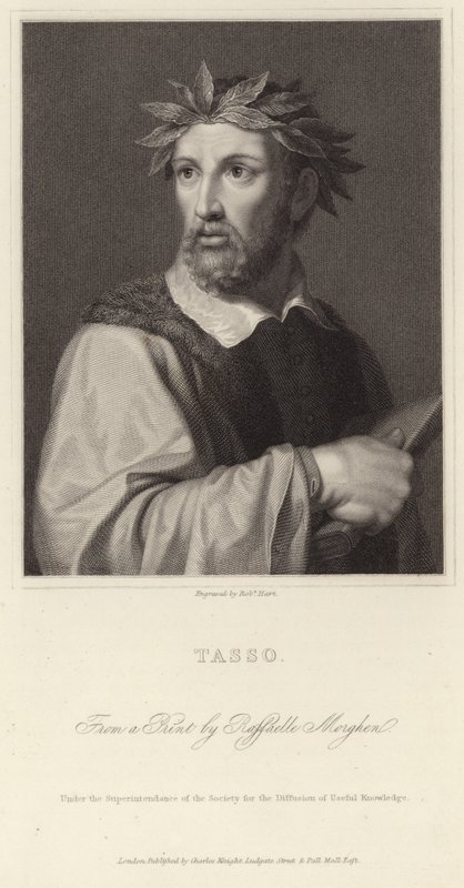 Portræt af Torquato Tasso af Italian School