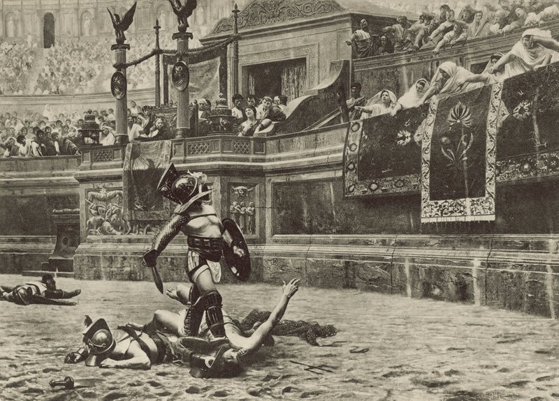 Den omvendte tommelfinger (litho) af Italian School