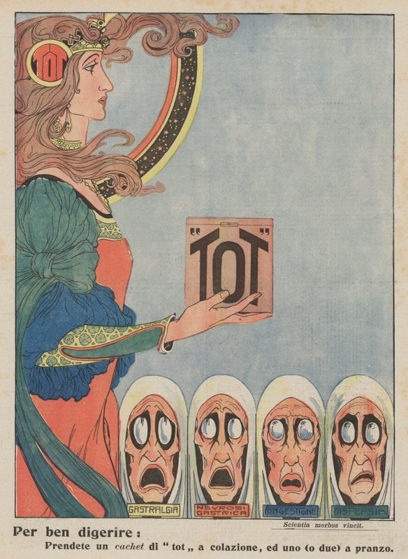 Tot (farvelitografi) af Italian School