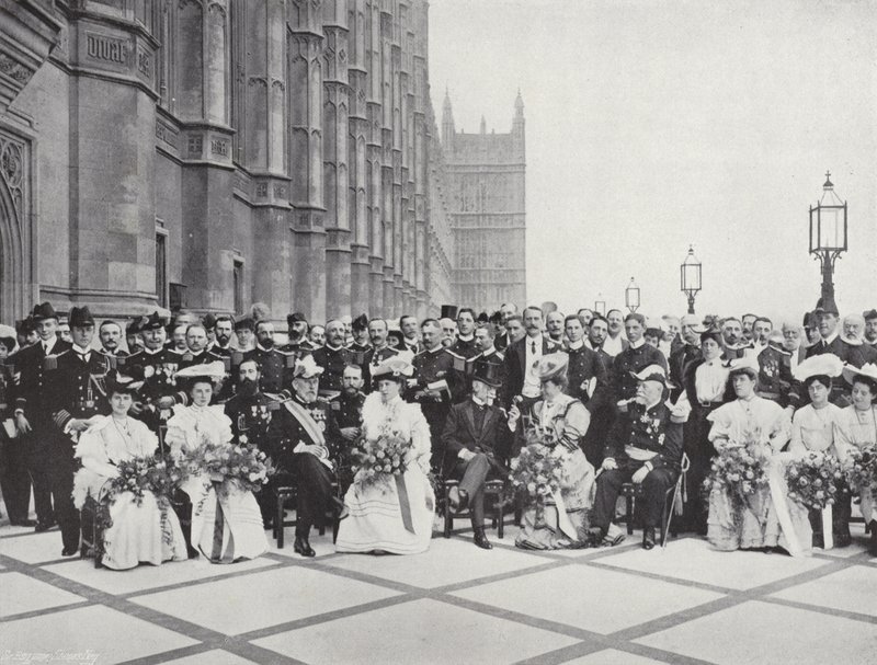 Franske søofficerer i Westminster af J. Benjamin Stone