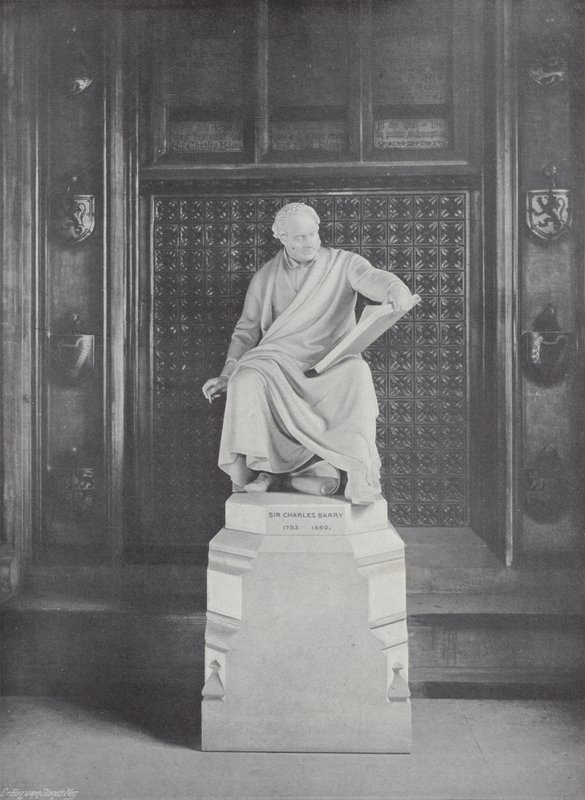 Statue af Sir Charles Barry af J. Benjamin Stone