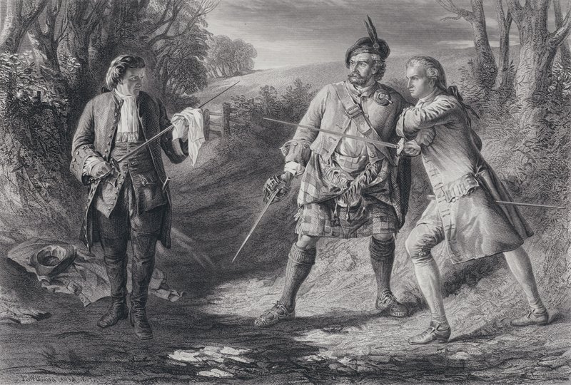 Illustration til Rob Roy (gravering) af J.B. (after) MacDonald