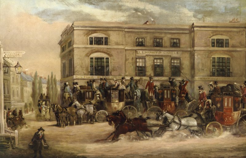 Elefanten og slottet, Brighton Road, London af J.C. Maggs