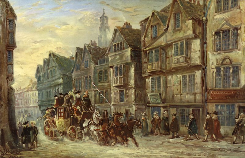 Wych Street, Strand, London, Days of Hogarth af J.C. Maggs