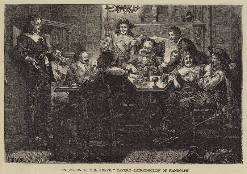 Ben Jonson på Devil Tavern, Introduktion af Randolph af J.M.L. Ralston
