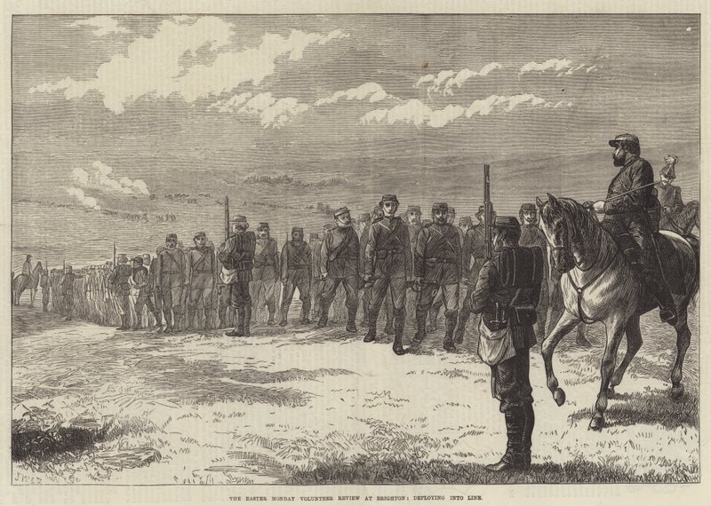 The Easter Monday Volunteer Review i Brighton, implementeres i Line af J.M.L. Ralston