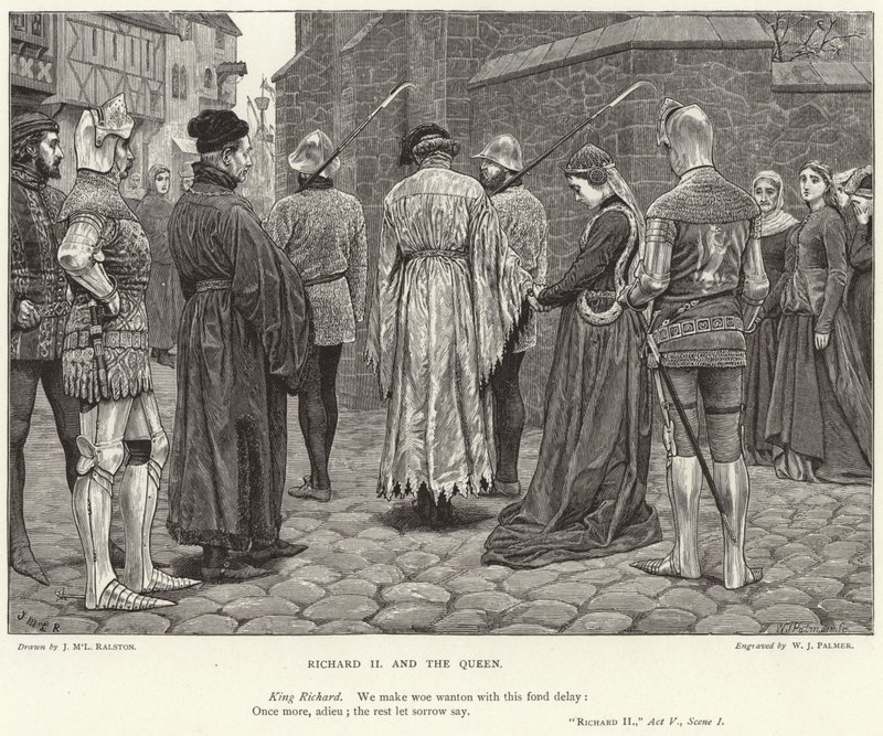 Richard II og dronningen, Richard II, akt V, Scene I af J.M.L. Ralston