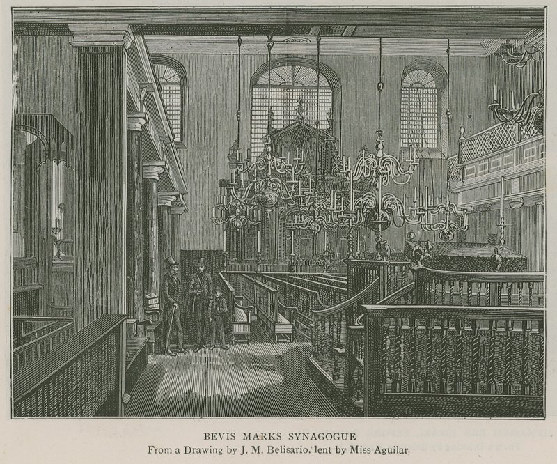 Bevis Marks synagoge af J.M. Belisario