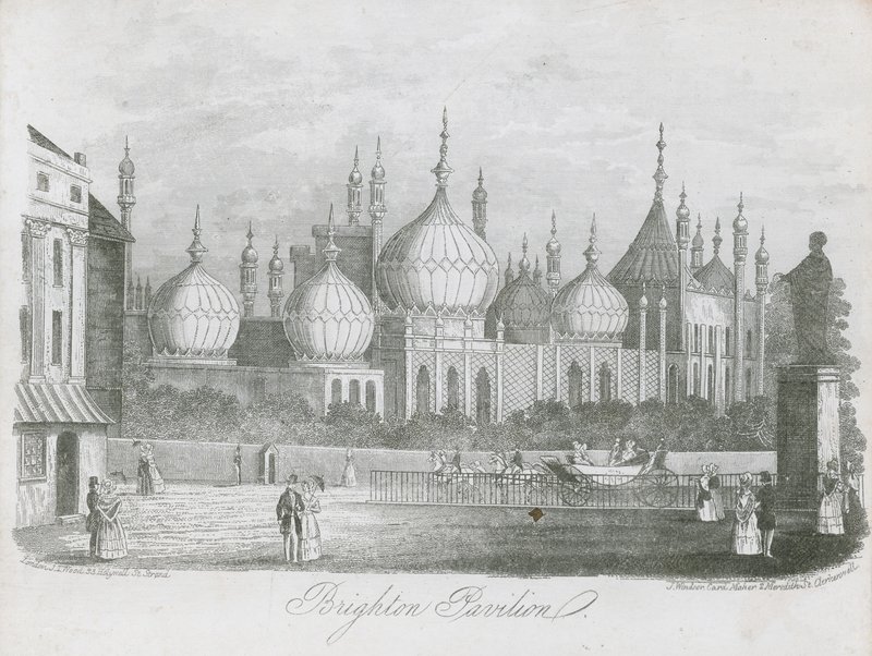 Generel udsigt over Brighton Pavilion af J.T. Wood