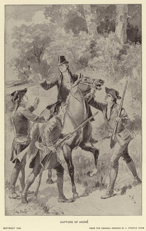 Tilfangetagelse af Andre (litho) af J. (after) Steeple Davis