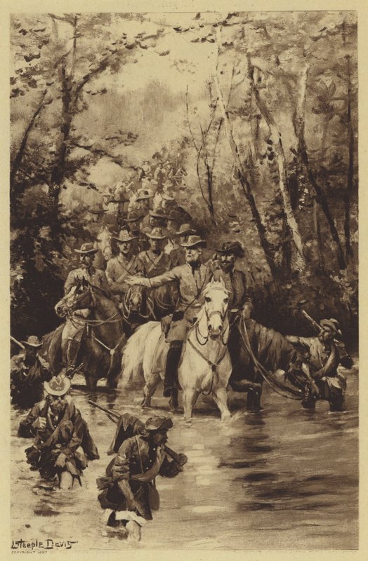 Lees invasion af norden (litho) af J. (after) Steeple Davis