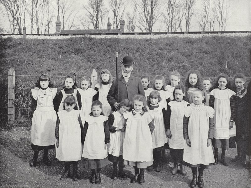 Hocktide ved Hungerford, der kræver ferie for skolebørn af J. Benjamin Stone