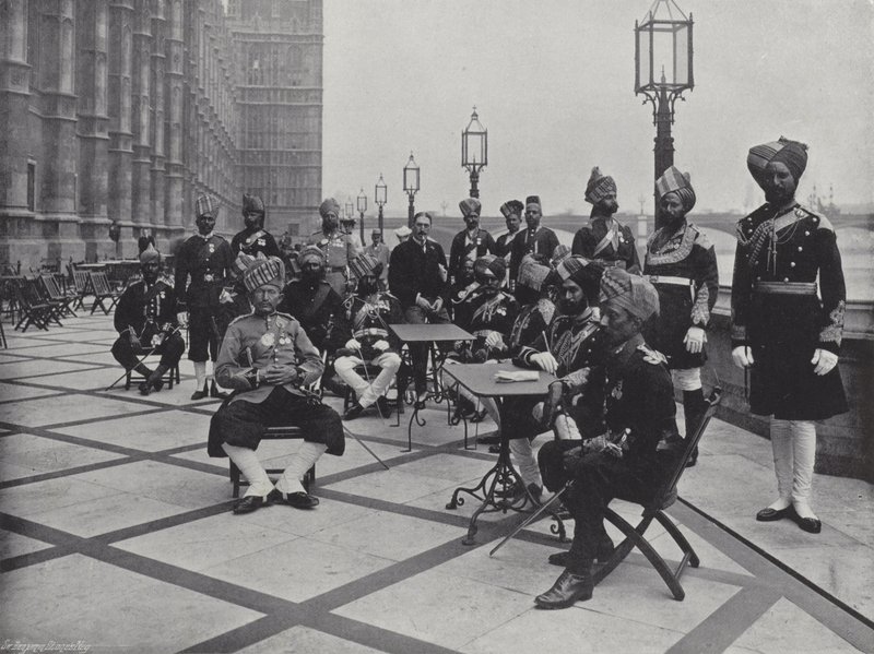 Indiske repræsentanter ved King Edwards Coronation af J. Benjamin Stone