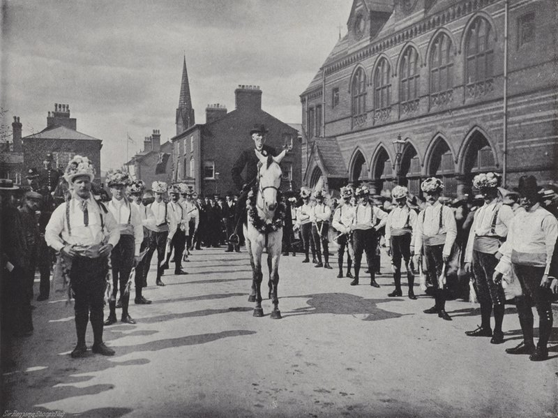 Knutsford May Day Festival, Morris Dancers af J. Benjamin Stone