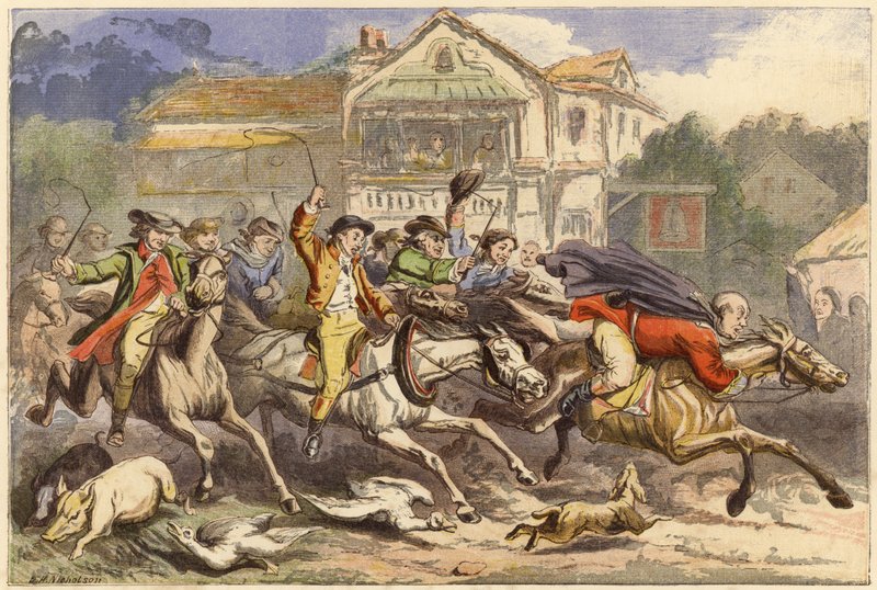 John Gilpins berømte tur (chromolitho) af J. H. Nicholson