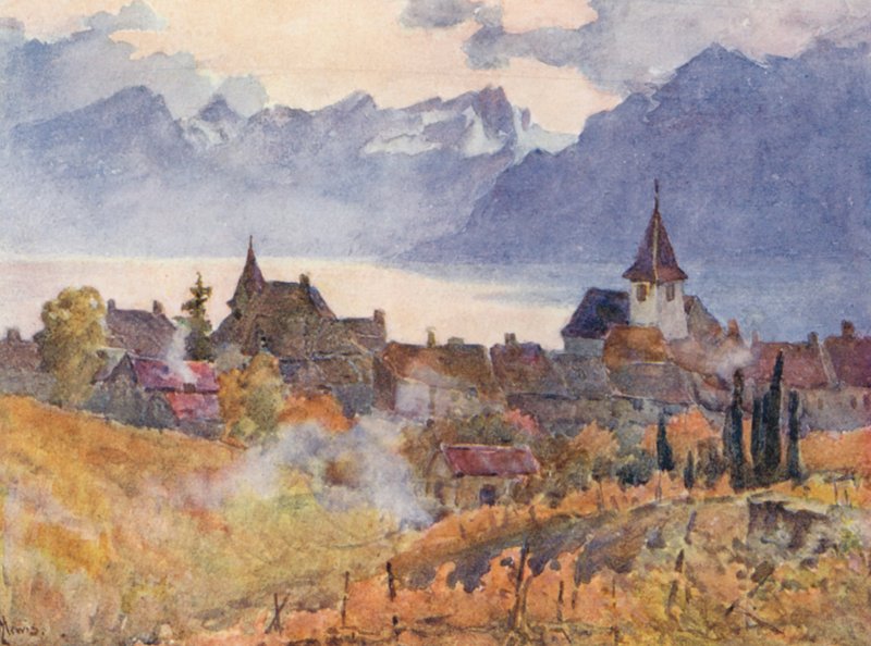 Lutry (farvelitografi) af J. Hardwicke Lewis
