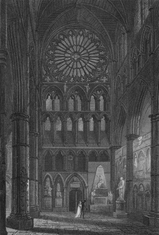 Interiør af Westminster Abbey, Poet