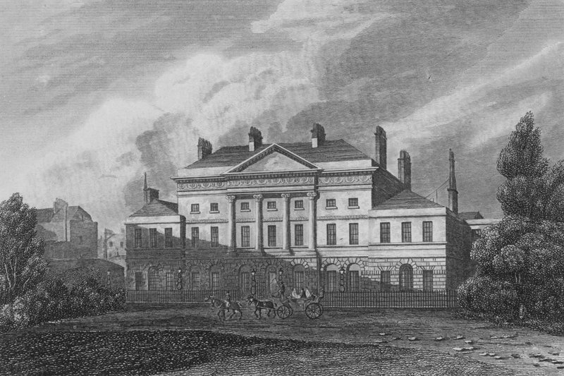 Lansdown House, Westminster, The Most Noble the Marquis of Lansdowns residens (gravering) af John Preston Neale