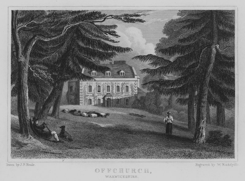 Offchurch, Warwickshire (gravering) af John Preston Neale