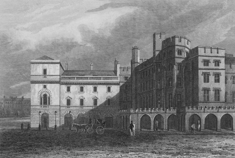 Houses of Lords and Commons (gravering) af John Preston Neale