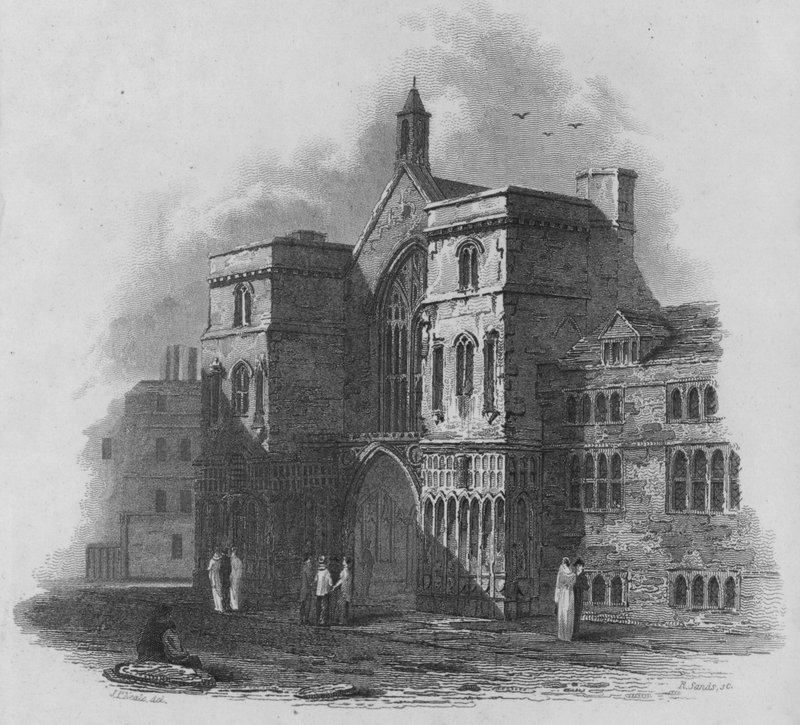 Westminster Hall (gravering) af John Preston Neale