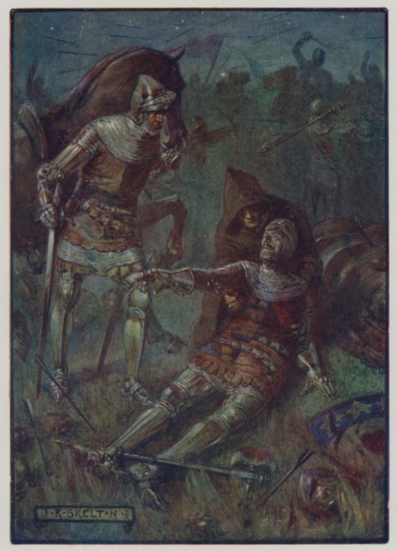 James, 2. jarl af Douglas, død, kæmpede mod englænderne i slaget ved Otterburn, 1388 af J. R. Skelton