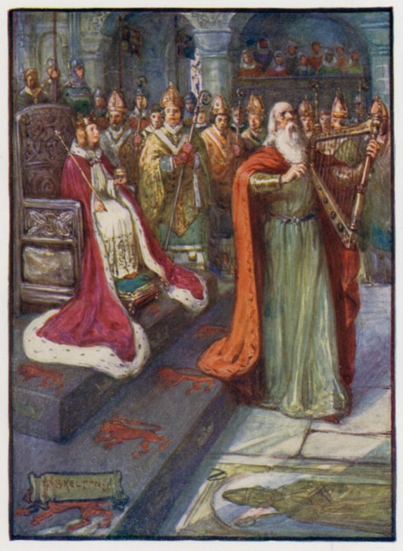 Den kongelige digter ved kroningen af kong Alexander III af Skotland, Scone, 1249 af J. R. Skelton