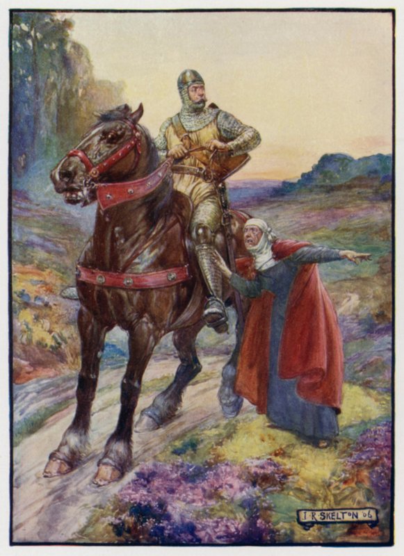 William Wallace modtog nyheden om, at englænderne har hængt hans mænd af J. R. Skelton
