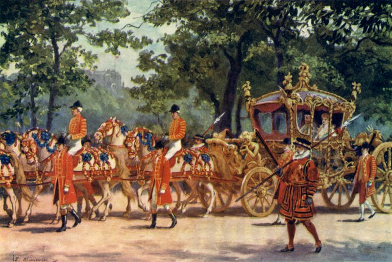 Kroningstræneren, kroningsoptog af kong Edward VII af J. Williamson