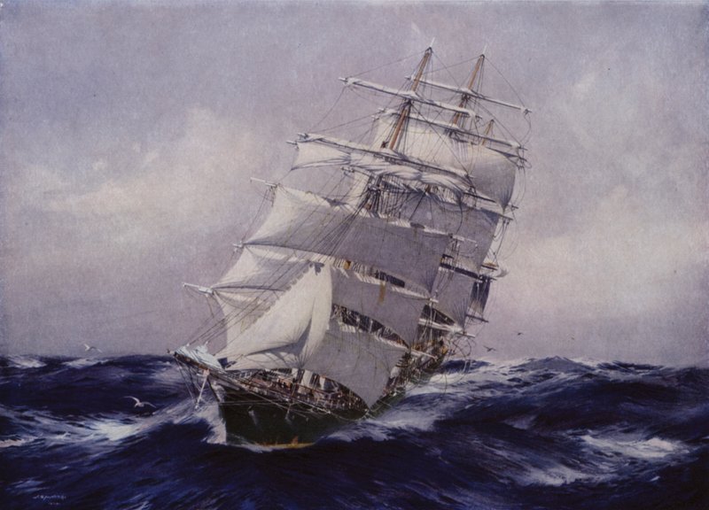 Clipper skib Thermopylae af Jack after Spurling