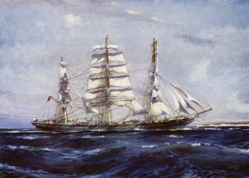 Clipper-skibe: Samuel Plimsoll (farve litho) af Jack (after) Spurling