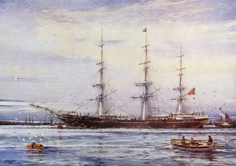 Clipper-skibe: Tweed (farve litho) af Jack (after) Spurling