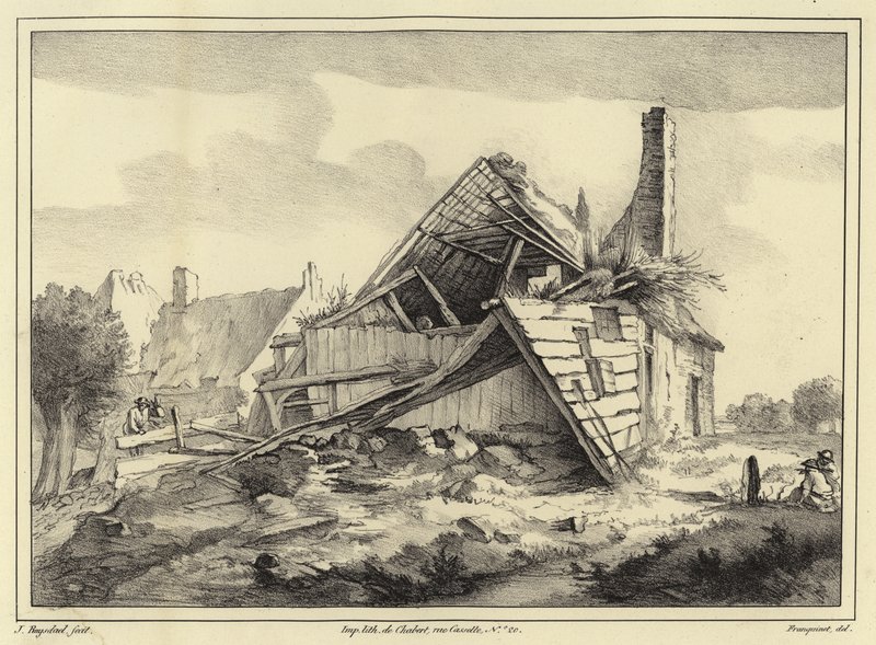 Ødelagt bygning af Jacob van Ruisdael