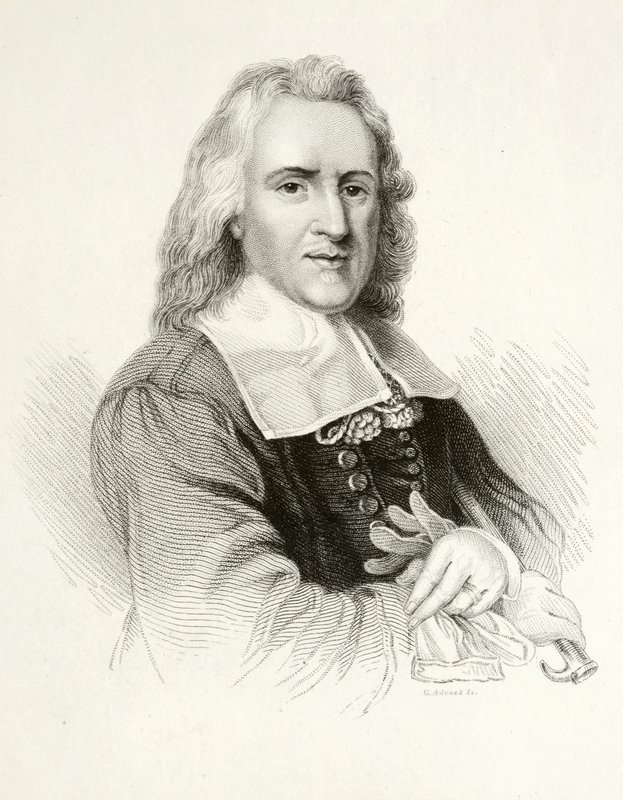 Izaak Walton, engelsk forfatter (gravering) af Jacob (after) Huysmans