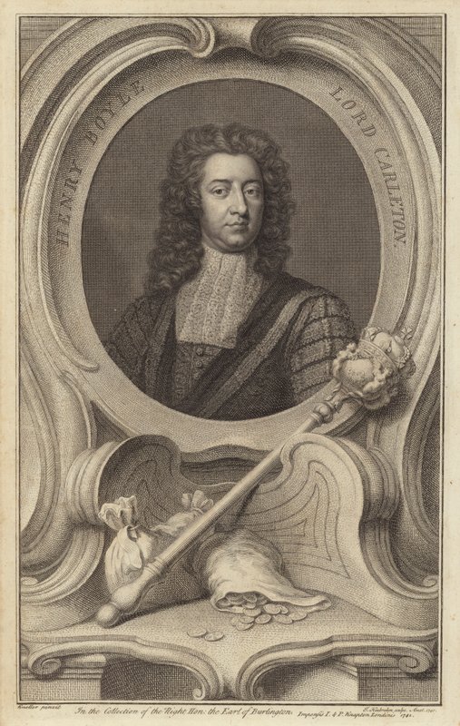 Henry Boyle, 1st Baron Carleton, anglo-irsk politiker af Jacobus Houbraken