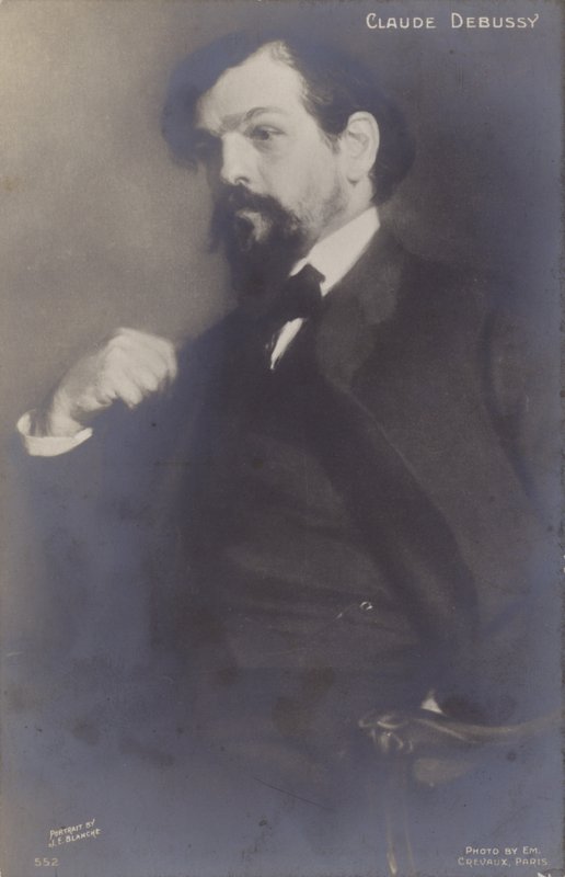 Claude Debussy, fransk komponist (1862-1918) af Jacques Emile Blanche