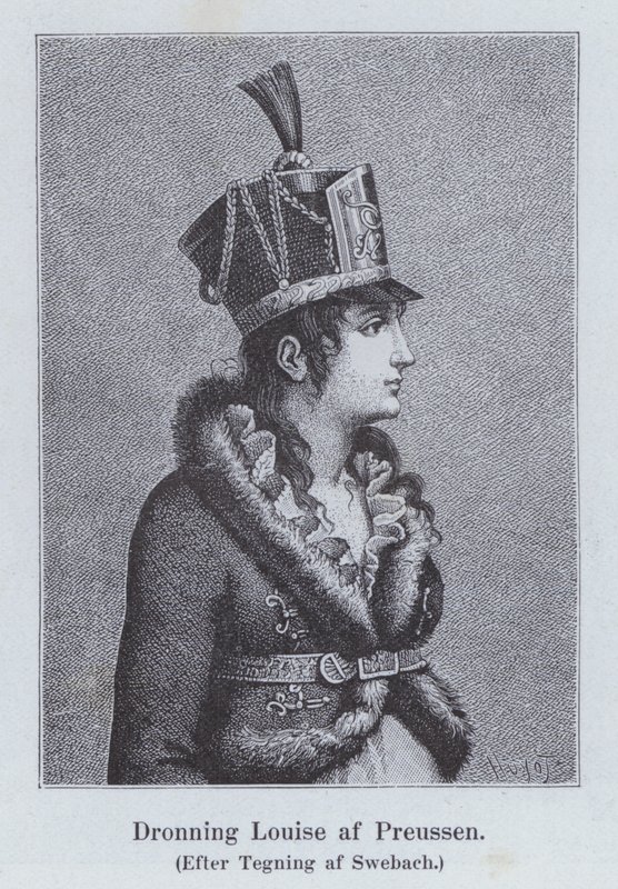 Louise af Mecklenburg-Strelitz, kong Frederik Vilhelm III af Preussens dronningkonsort (litho) af Jacques Francois Joseph (after) Swebach