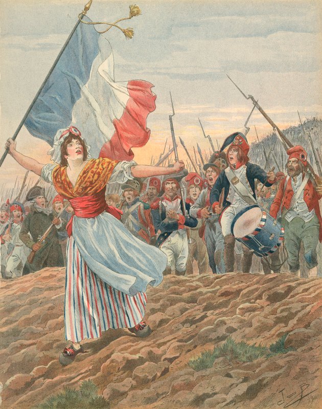 Frankrig - Marseillaisen af Jacques Marie Gaston Onfray de Breville (Job)