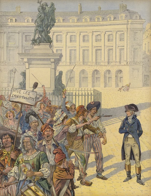 Napoleon Bonaparte midt i revolutionær uro af Jacques Marie Gaston Onfray de Breville (Job)