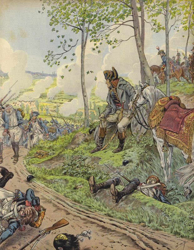 Napoleon Bonaparte ved Marengo af Jacques Marie Gaston Onfray de Breville (Job)