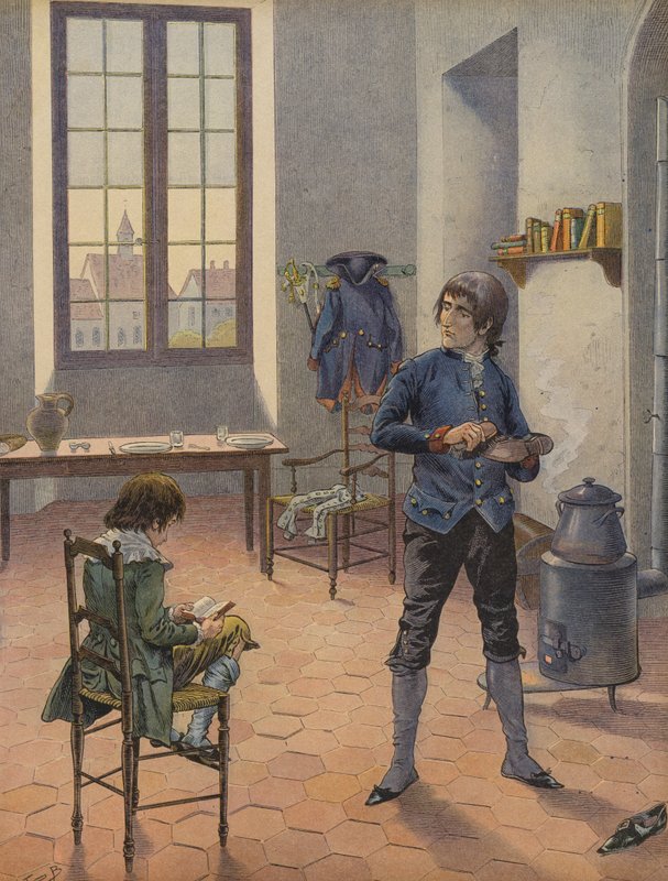 Napoleon Bonaparte i Auxonne af Jacques Marie Gaston Onfray de Breville (Job)