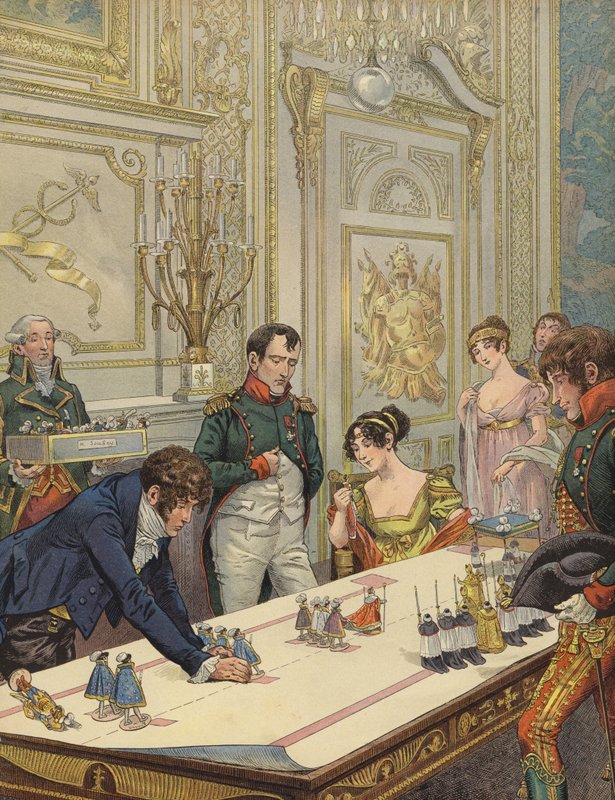 Napoleon og Josephine forbereder deres kroning af Jacques Marie Gaston Onfray de Breville (Job)