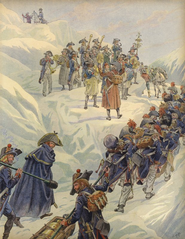 Sankt Bernards passage af Jacques Marie Gaston Onfray de Breville (Job)