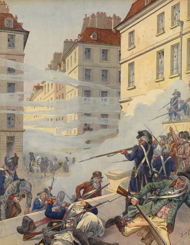 Revolutionær uro i Frankrigs gader af Jacques Marie Gaston Onfray de Breville (Job)