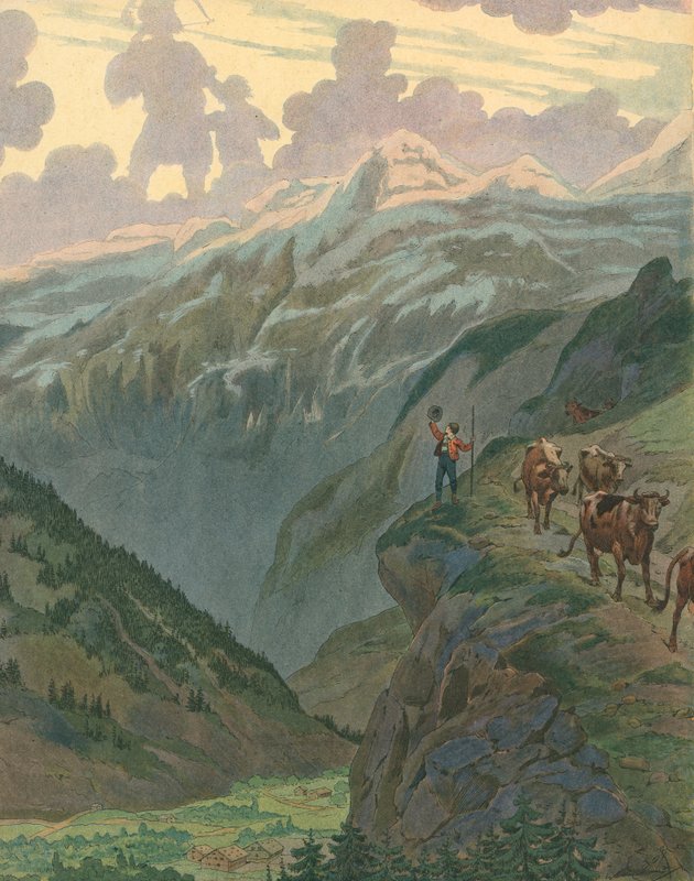 Schweiz - National sang af Jacques Marie Gaston Onfray de Breville (Job)