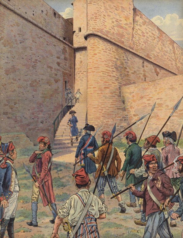 Det firkantede fort i Antibes af Jacques Marie Gaston Onfray de Breville (Job)