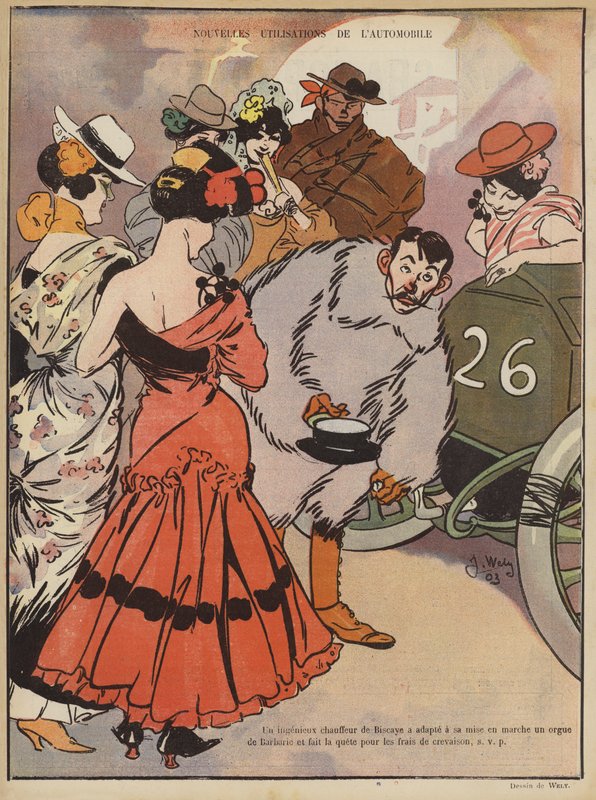 Illustration til Le Rire af Jacques Wely