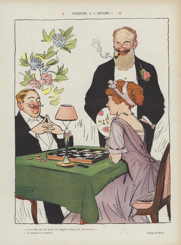 Illustration til Le Rire af Jacques Wely