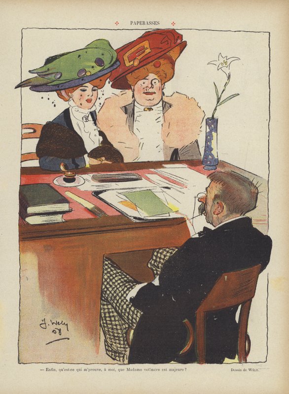 Illustration til Le Rire af Jacques Wely